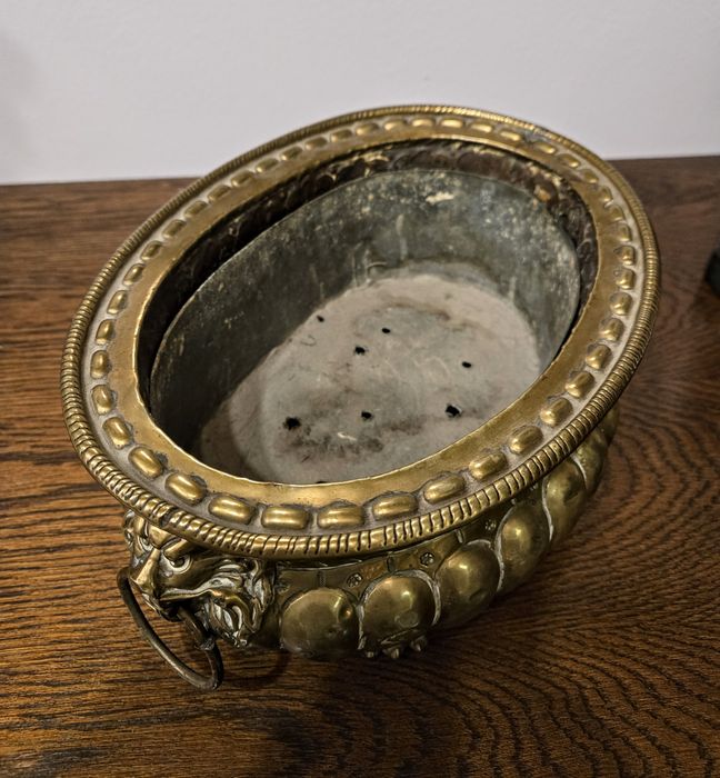 Mosiężna osłonka na doniczki Kalisz