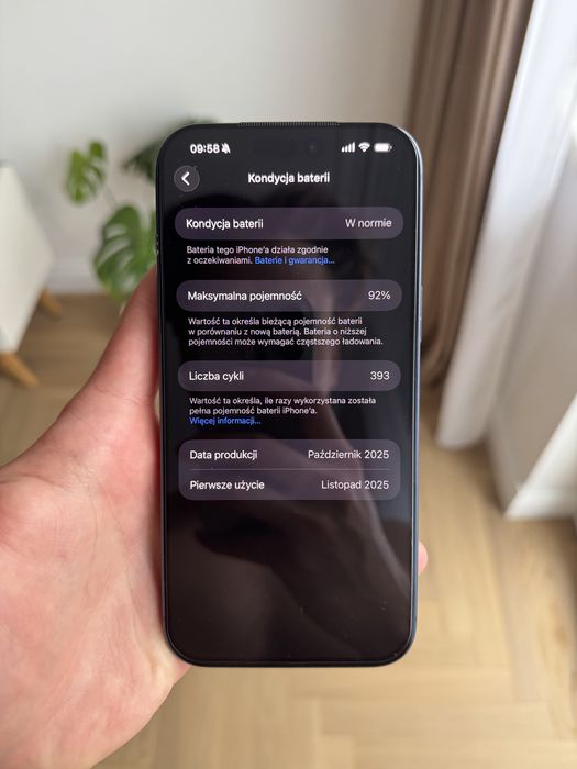 iPhone 17 Pro Max 256GB – idealny stan, gwarancja, bateria 92%