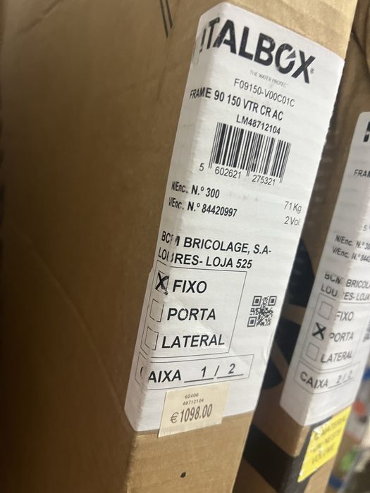 Vidros / Frontal duche Novo Iralbox
