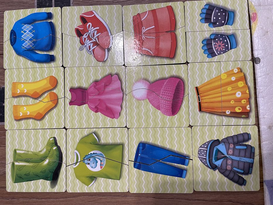 ubee, ань-янь овочі, пазли одяг