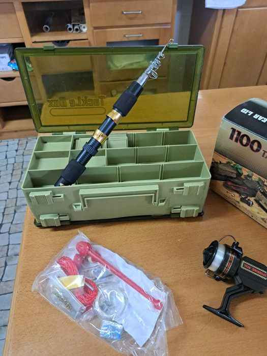 conjunto pesca completo 1100peças