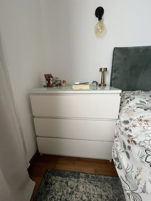 2 Comoda Malm 3 gavetas Ikea