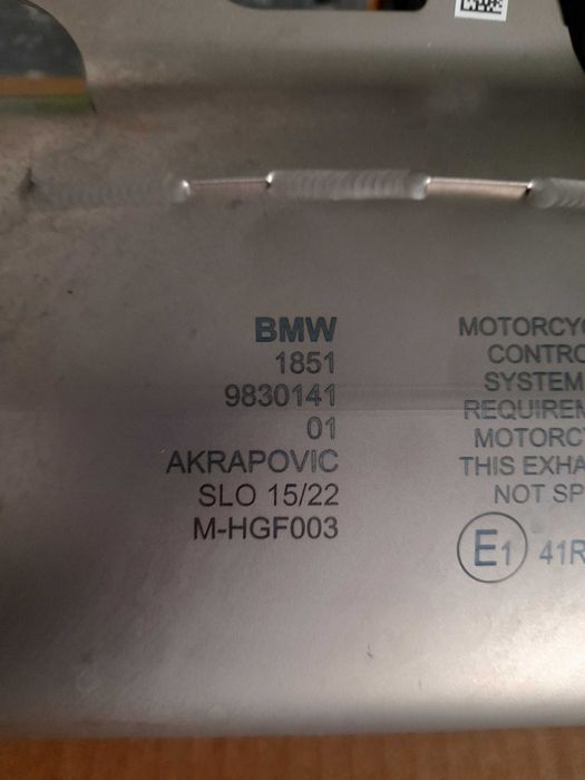 Escape akrapovic para BMW S100 RR a partir de 2018