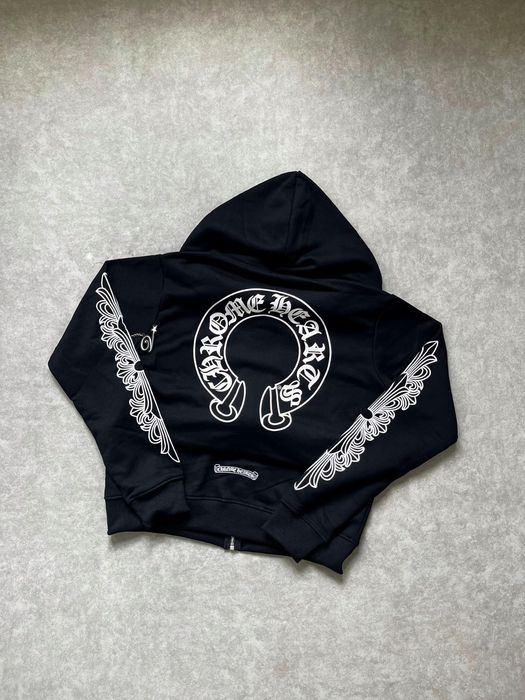 Zip-Hoodie Chrome Hearts black