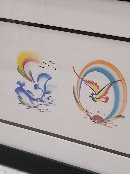 Quadro pintado a mão , representa o nome SOFIA