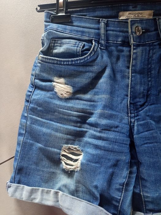 Krótkie spodenki dżinsowe damskie/dziewczęce rozm XS