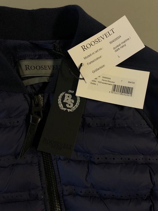 Granatowa lekka kurtka przejściowa męska Roosevelt 40 L