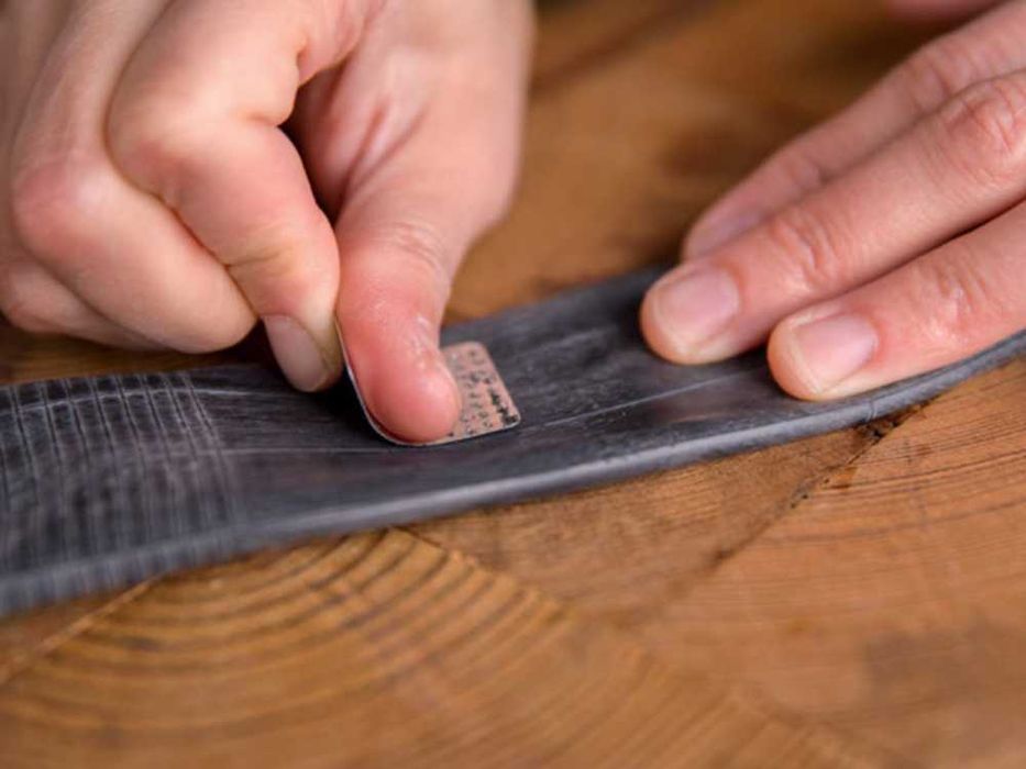 Zestaw naprawczy do opon rowerowy łatki klej wielorazowy do dętek