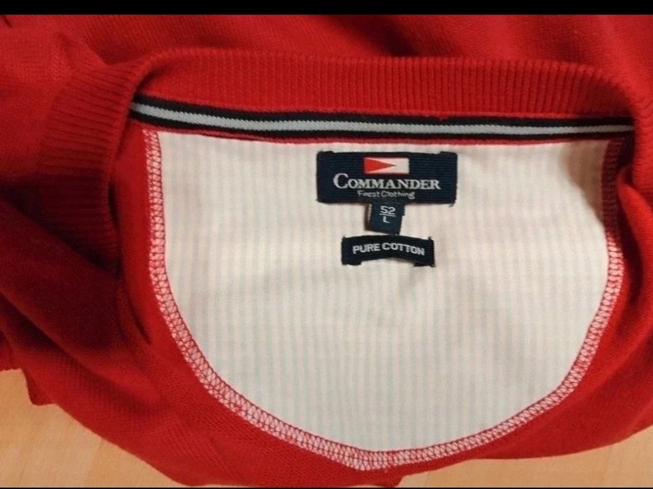 Bordowa męska kamizelka Commander  52/L