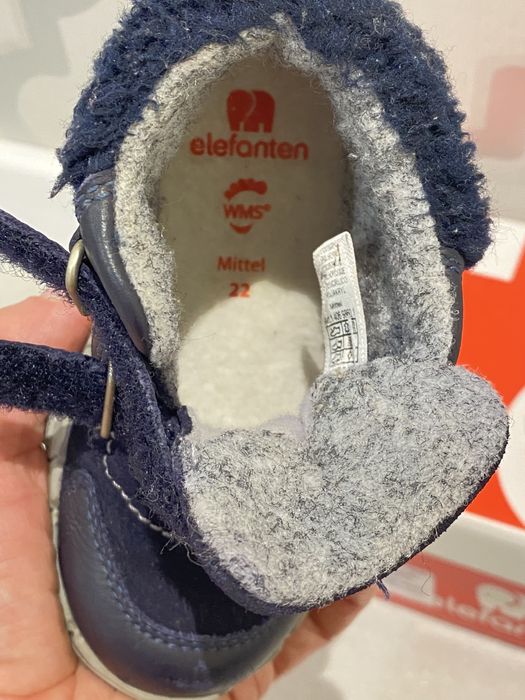 Buty dzieciece na zime skora  elefanten r. 22  jak nowe