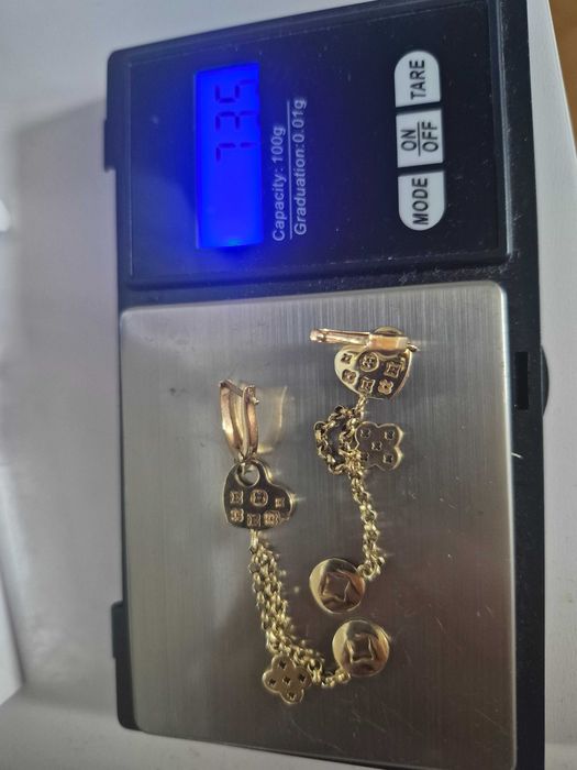 Przepiękne złote kolczyki 585