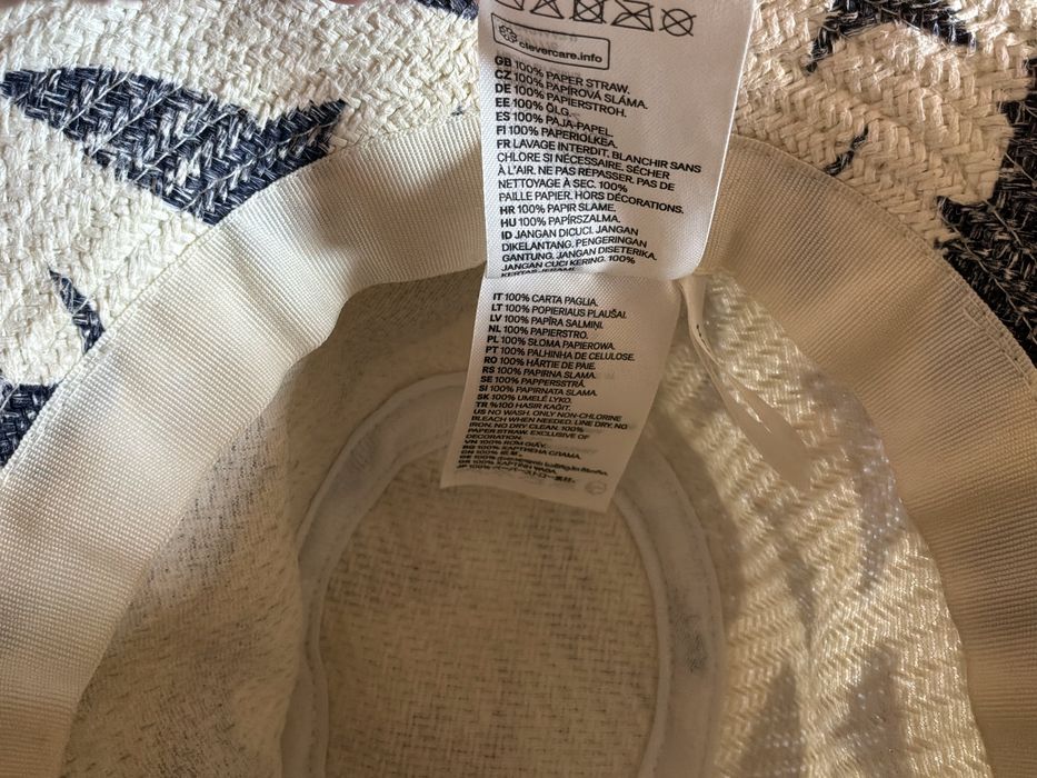 Шляпа панама летняя H&M, р.8-12 лет/53 см