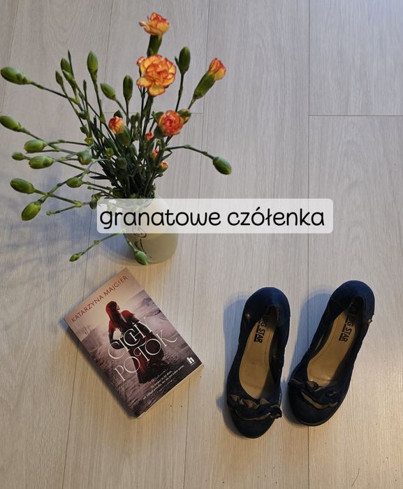 granatowe czółenka na obcasie Big Star