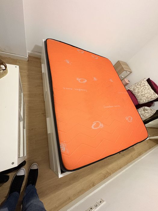Cama Brimnes ikea + colchao viscoelastico desmontada pronta a carregar