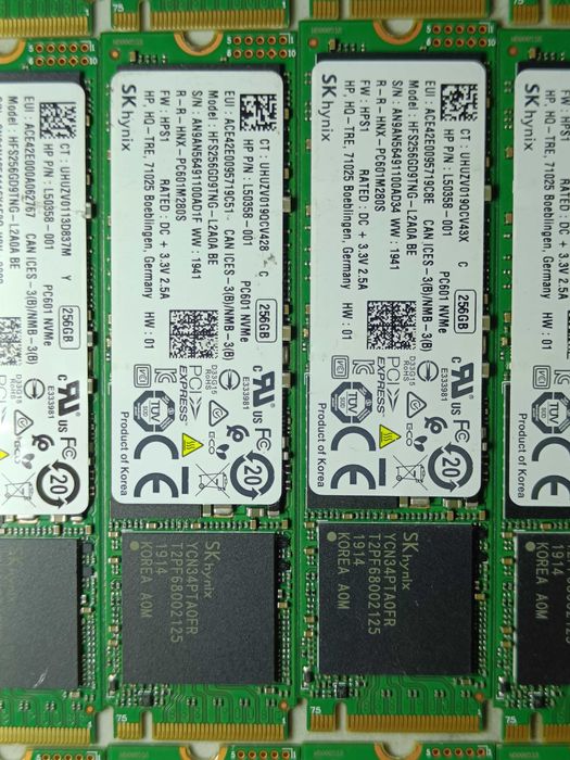 SSD диск Hynix PC601 256GB M2 NVMe 2280 PCIe 3.0 x2 98-100% ЗДОРОВЯ!