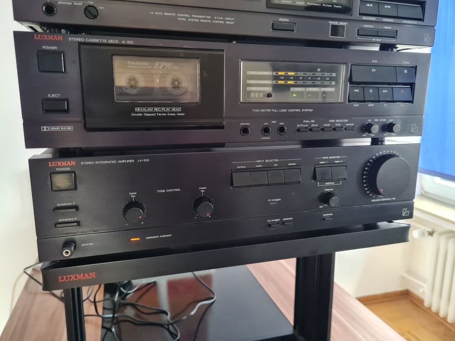 Luxman LV-100, T-100L, K-100, CD D-90 + szafka