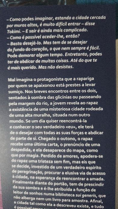 A Cidade e as Suas Muralhas Incertas - Aruki Murakami