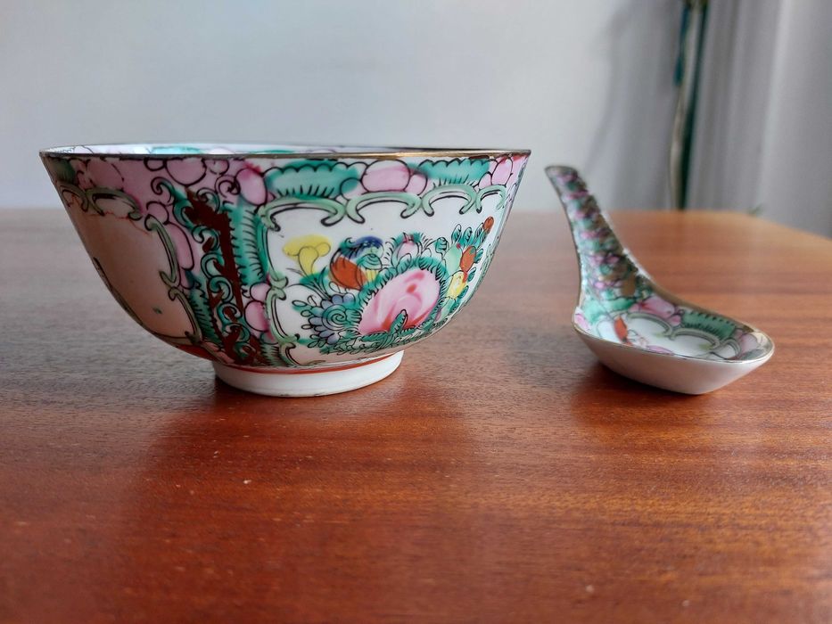 Conjunto de Taças + Colher - Loiça de Macau