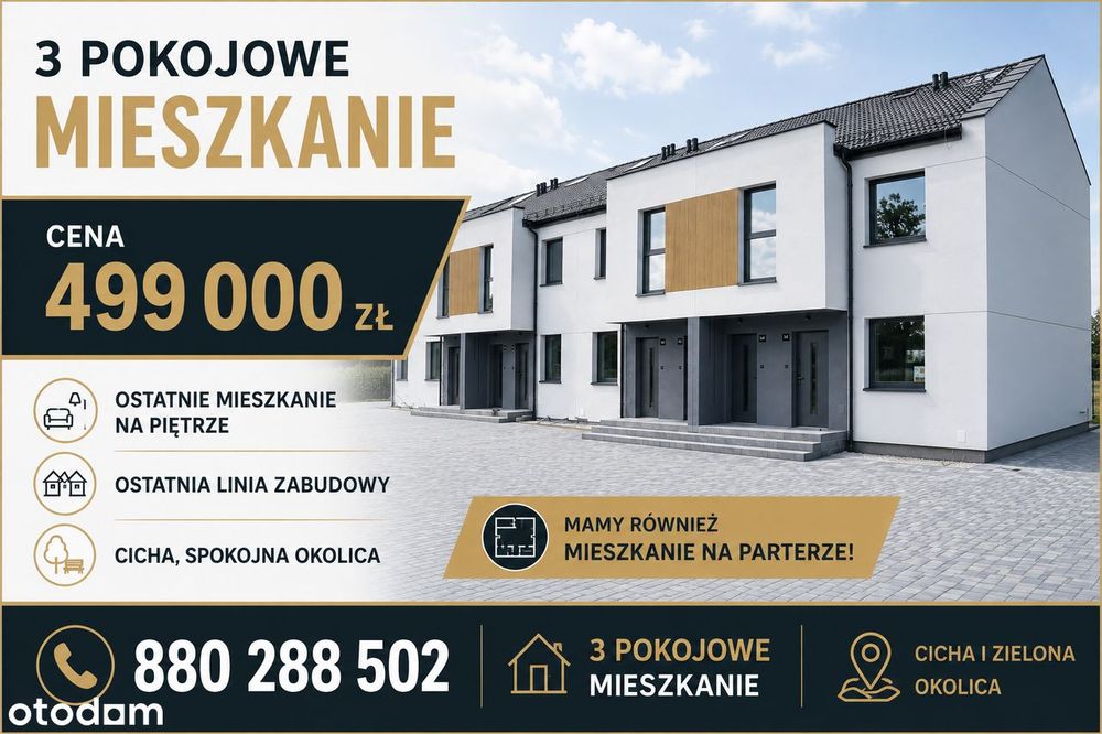 Mieszkanie na sprzedaż, 4 pokoje, 76 m², Skoczów
