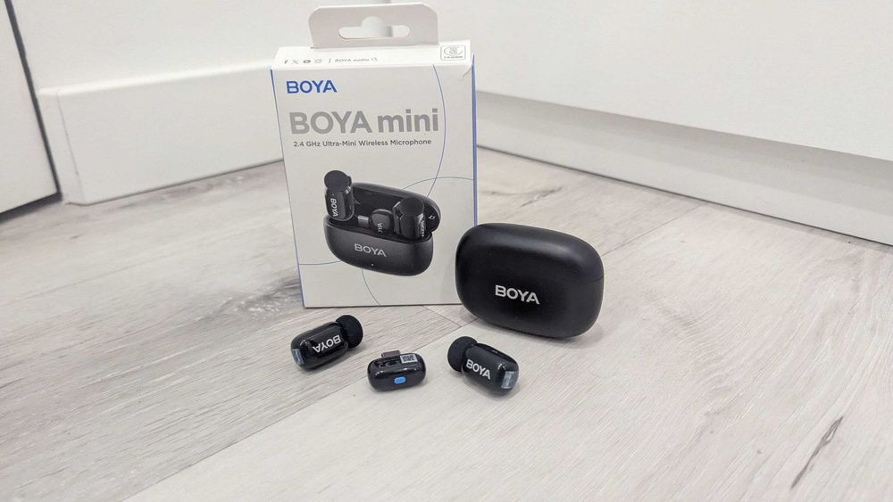 Бездротовий петличний мікрофон BOYA mini 2 USB-C з кейсом микрофоны