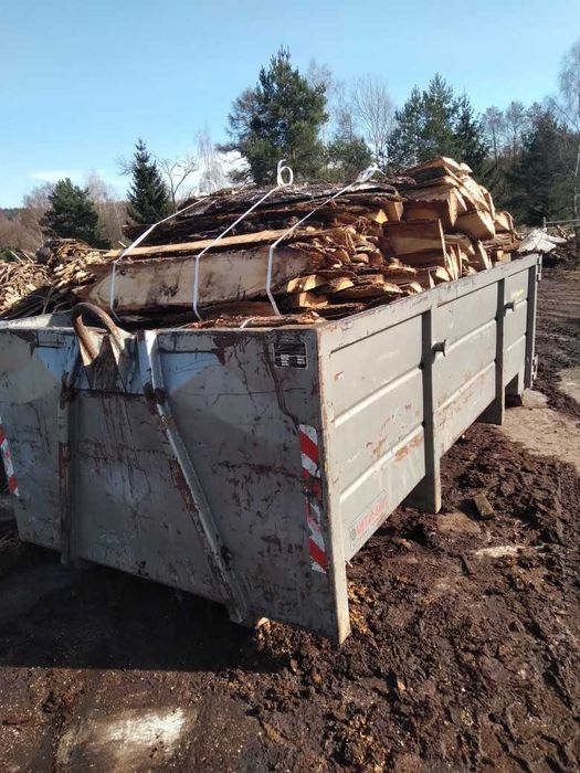 drewno opałowe dębowe dąb  zrzyny oflisy obrzynki
