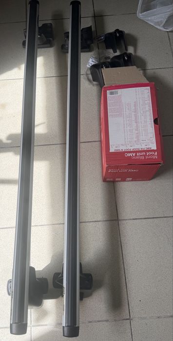Bagażnik dachowy Inter Pack – aluminiowe belki + mocowania – komplet