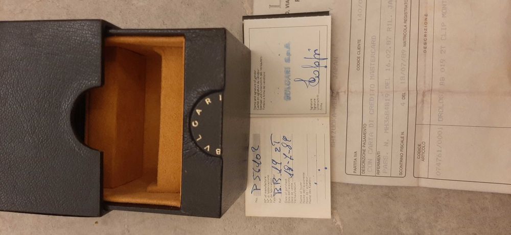 Rarytas - pudełko zegarka Bvlgari z oryginalnymi dokumentami