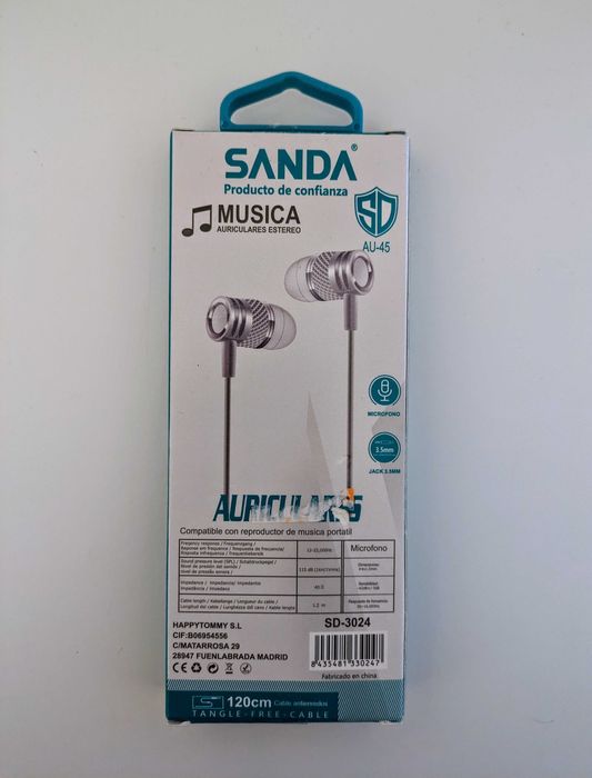 Auriculares com fio