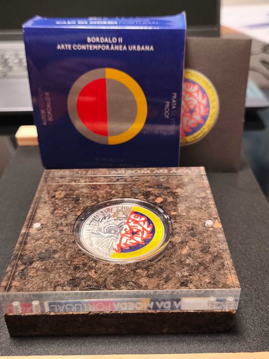 lote 5 moedas 10€ (prata proof]