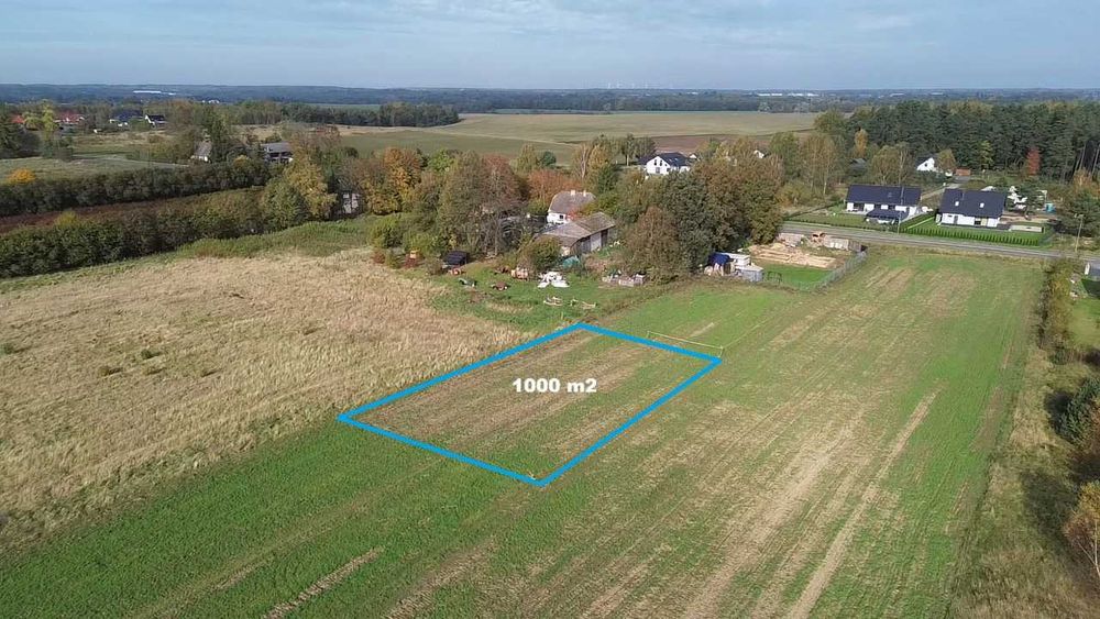 Działka 1000m2 w Głobinie z MPZP zabudowa jednorodzinna