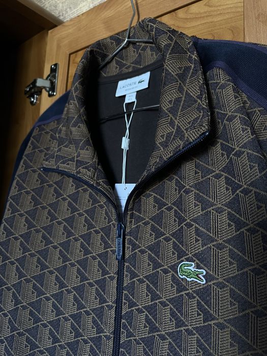 Lacoste Monogram Zip Track Jacket