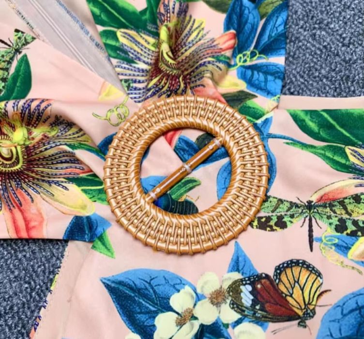 Sukienka damska boho z motywem kwiatowym