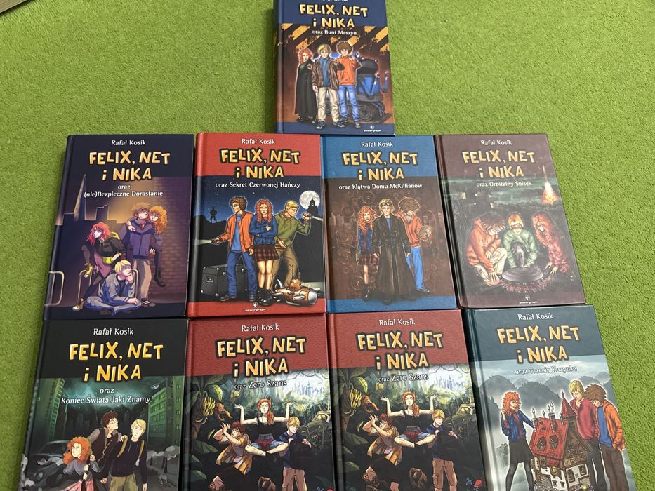 9 książek serii „Frlix net i nika”