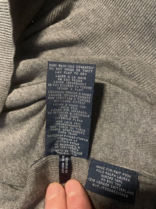 Сірий чоловічий светр Polo Ralph Lauren