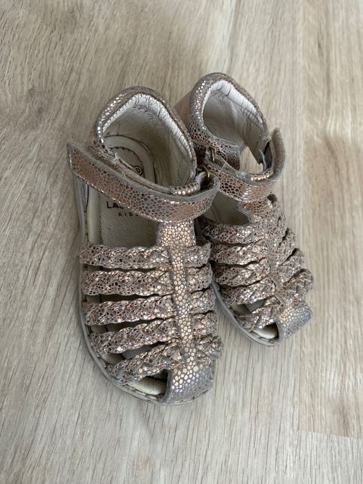 Sandały skórzane na rzepy Lasocki kids rozmiar 24