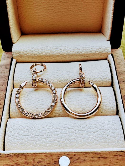 Золотой кулон гвоздь cartier 585