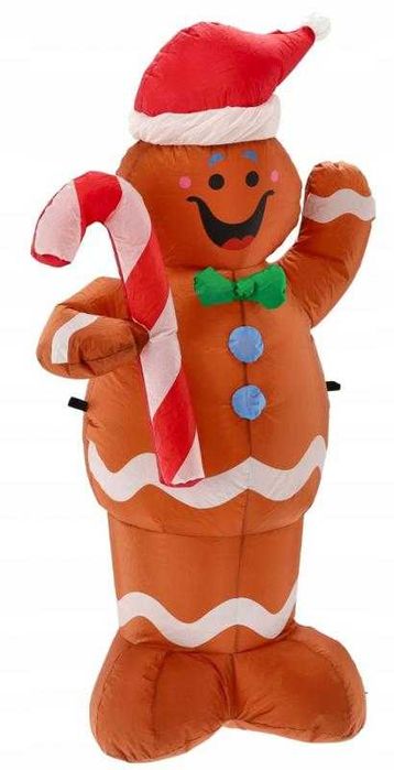 Dmuchany  Piernik  LED Wysokość 150CM -Świąteczna Magia