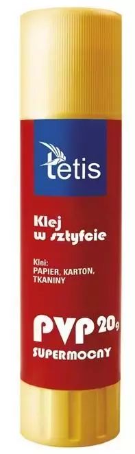 Klej W Sztyfcie Typu Pvp 20G. Bg100-F. Tetis. Nowy Produkt