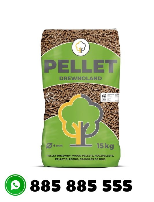 Pellet dębowy PREMIUM Drewnoland DINplusA1 6mm