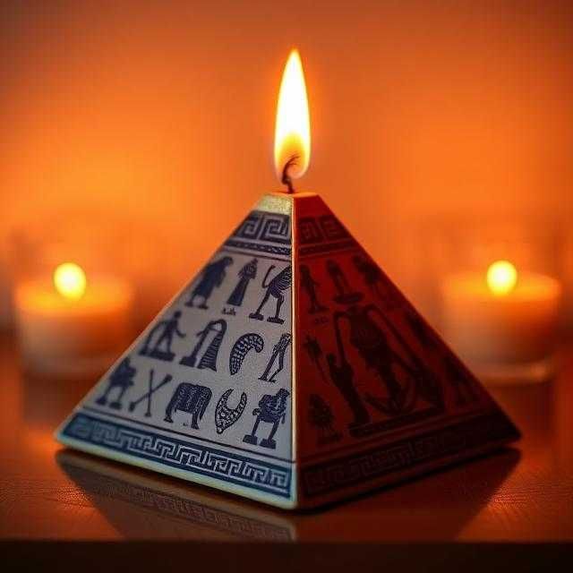 Vela Piramide Guiza Egipto incenso disponível 500gr