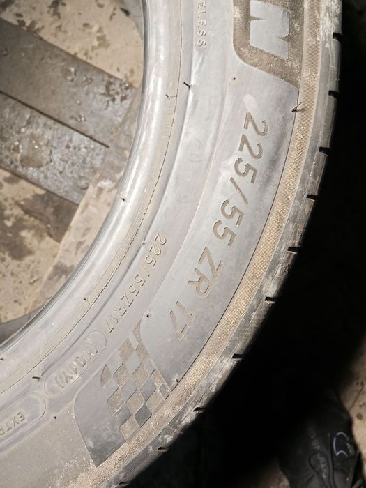 225.55.17 Michelin 2шт літо шини б/у склад Харків шиномонтаж R17 55
