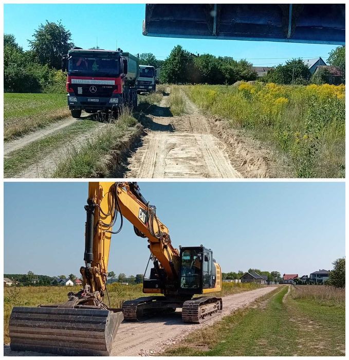 Wykopy Zasypki Rozbiórki Wyburzenia Koparka Koparko-ładowarka Wywrotka