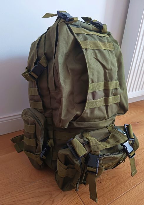 Plecak Taktyczny, 60L Turystyczny, Torba, Nerka, sportowy, saszetka