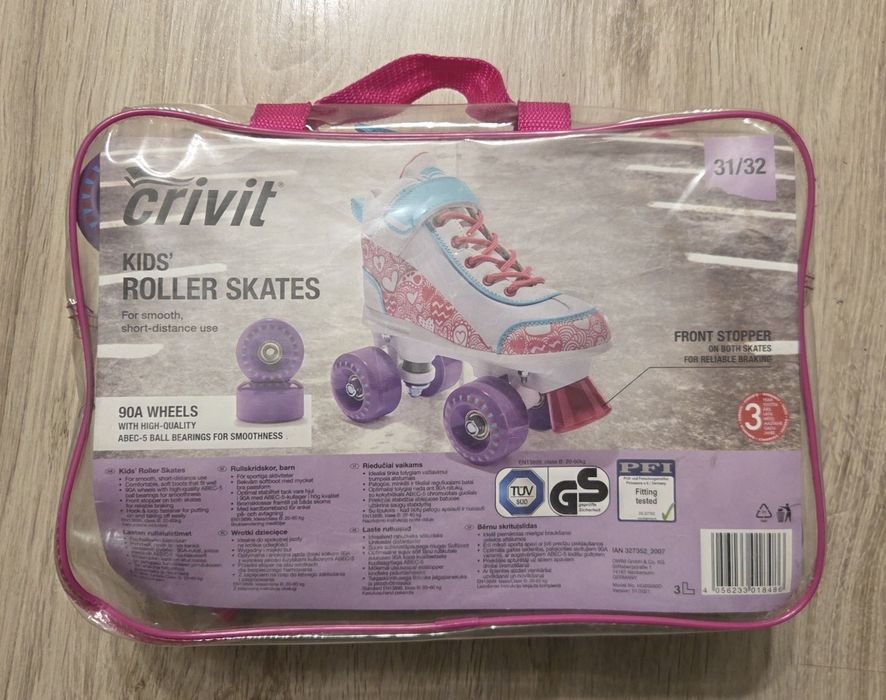 Wrotki Crivit, nowe, rozm. 31 32