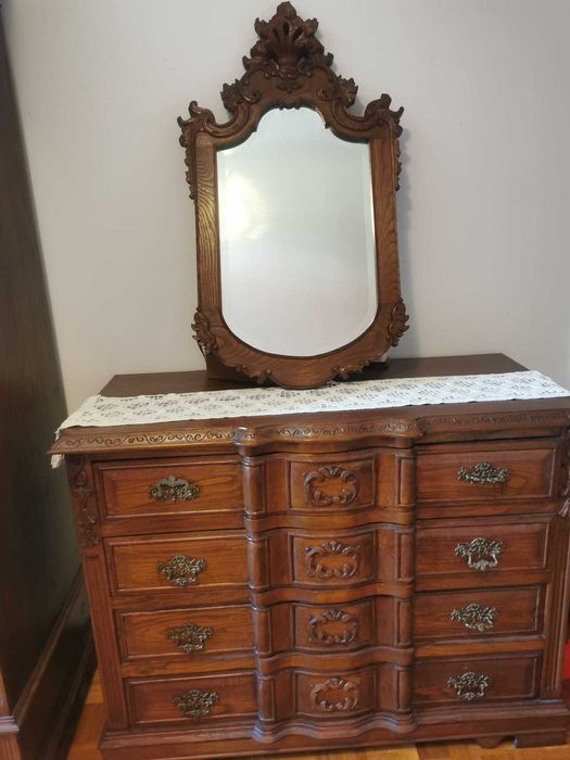 Quarto completo mobilia em madeira maciça estilo d. Jose