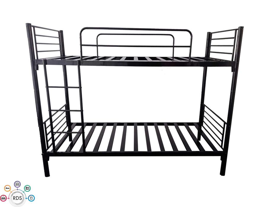 Łóżko piętrowe metalowe wojskowe kwaterowe hostelowe motelowe 90x200
