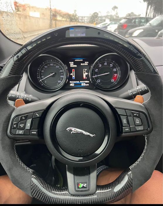 Volante F-Type Carbono-Alcântara / Head Up LED