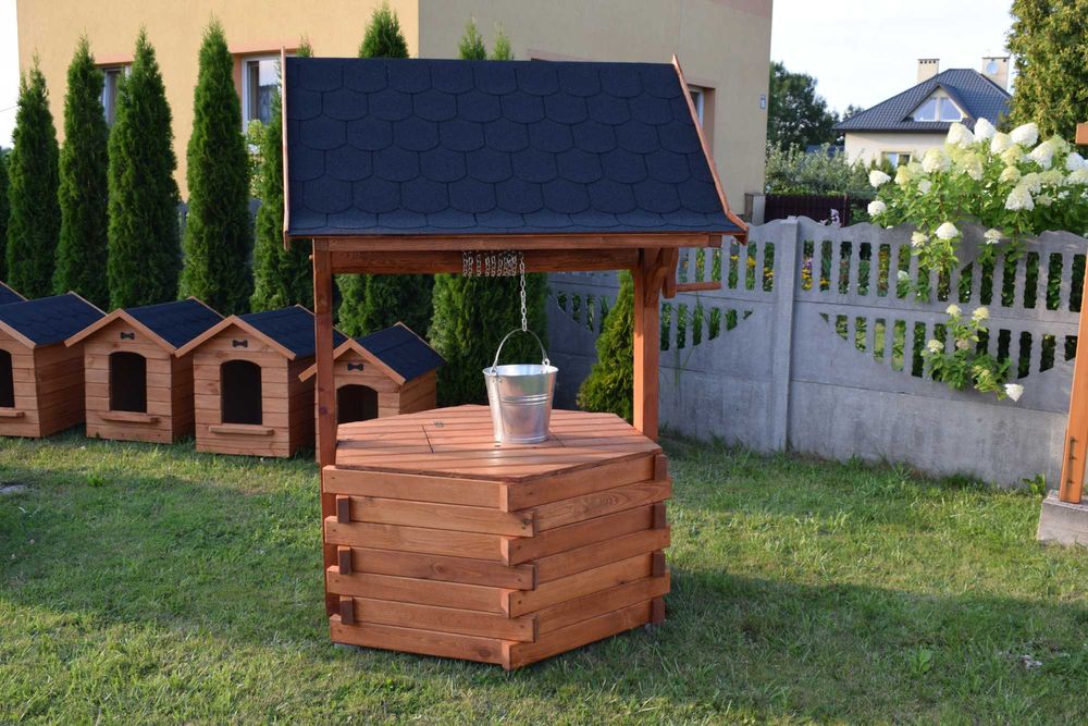 Studnia Ogrodowa, Ozdobna, Góralska, Drewniana