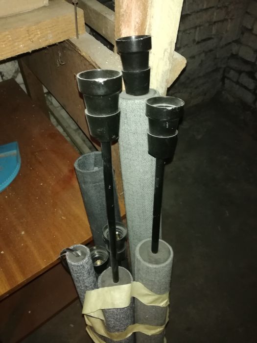 Lampa loft z wtyczkami i oprawkami