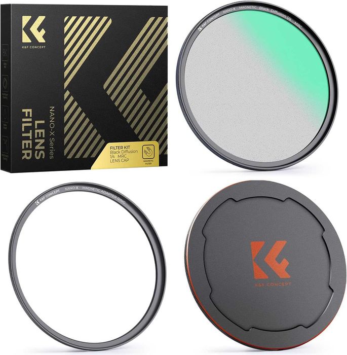 Filtro Magnético K&F Concept Nano-X Black Mist 1/4 Slim 82mm (NOVO)